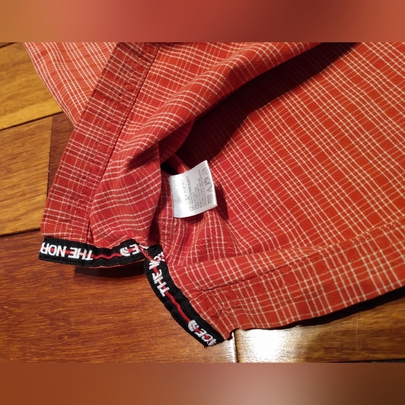 North Face Gorpcore Cotton Plaid Light Short Sleeve Button Up Shirt - L/XL - Picture 12 of 16